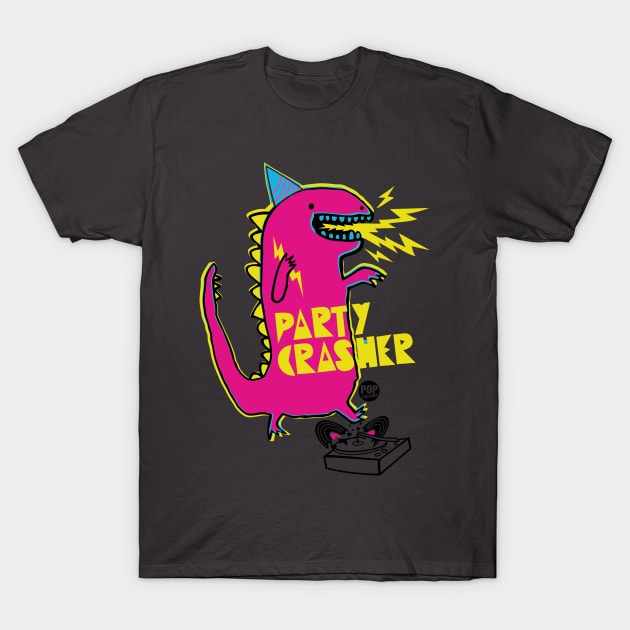 PARTY CRASHER T-Shirt by toddgoldmanart